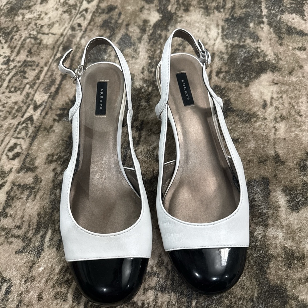 Array Women's Two-Tone Slingback Heels - image 1